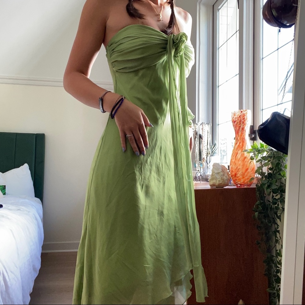 Strapless asymmetrical Le Château dress